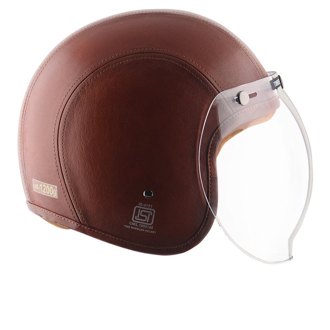 Axor Retro Jet Leather Helmet TIMBERCONIAC LIGHT