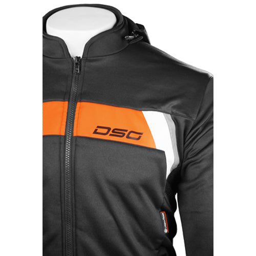 URBAN RIDER RIDING HOODIE Black Orange