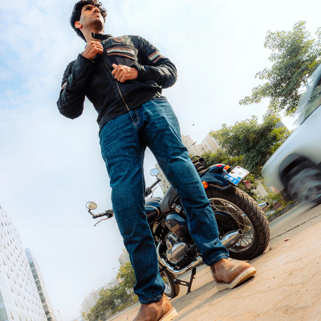Raida UrbanR Motorcycle Jeans | Blue AND Black Raw