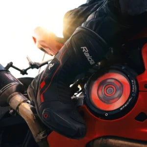 Raida Aeroprix Motorcycle Racing Boots - black red