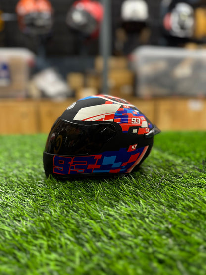 Shoei Black Blue Miniature Helmet