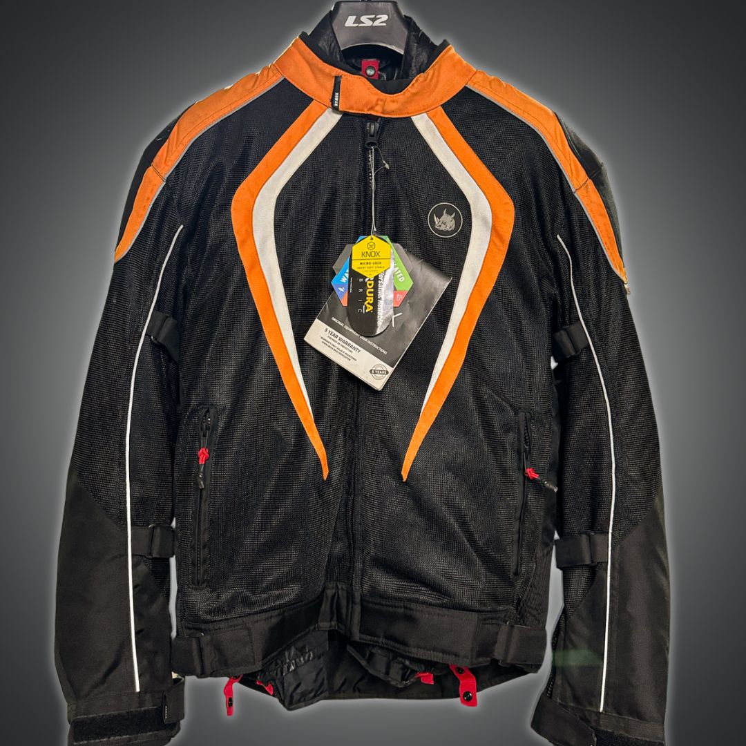 RYNOX KNOX TORNADO PRO V3 JACKET - Black Orange