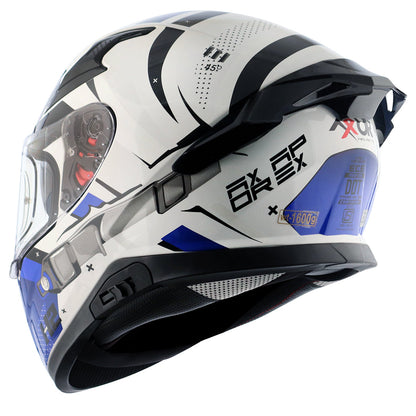 Apex Hex2 Helmet White Blue