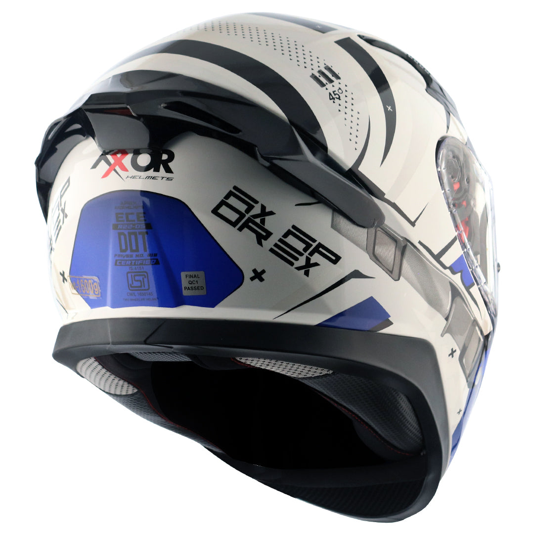 Apex Hex2 Helmet White Blue