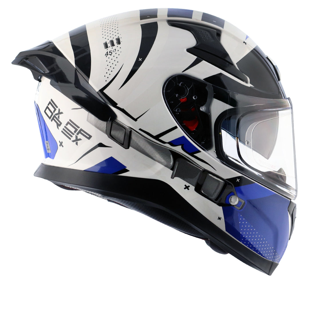 Apex Hex2 Helmet White Blue
