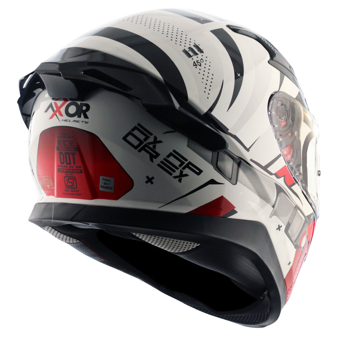 Apex Hex2 Helmet White Red