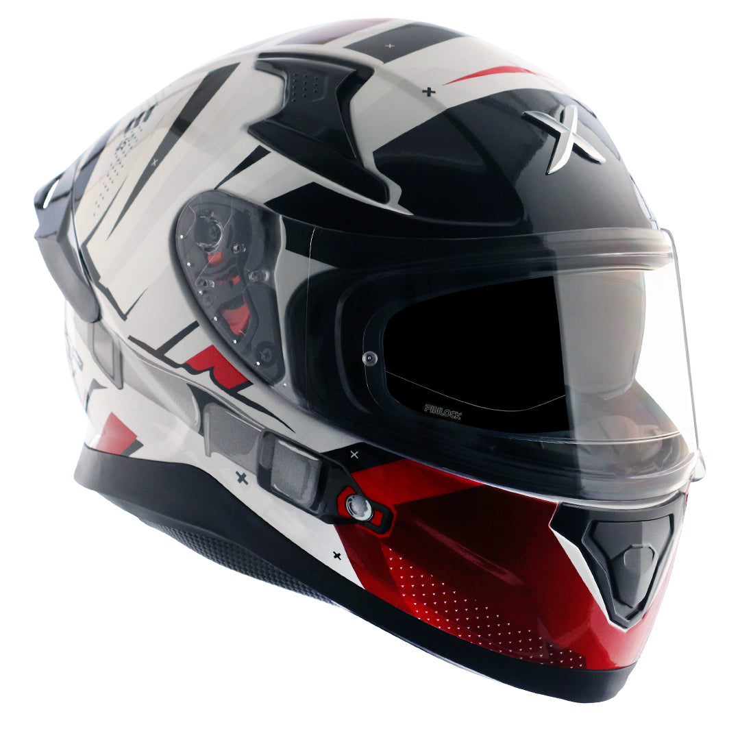 Apex Hex2 Helmet White Red