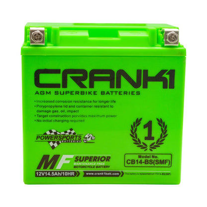 Battery For Aprilia Mana 850,GT (2007-2016) - CB14-BS - Factory Activated