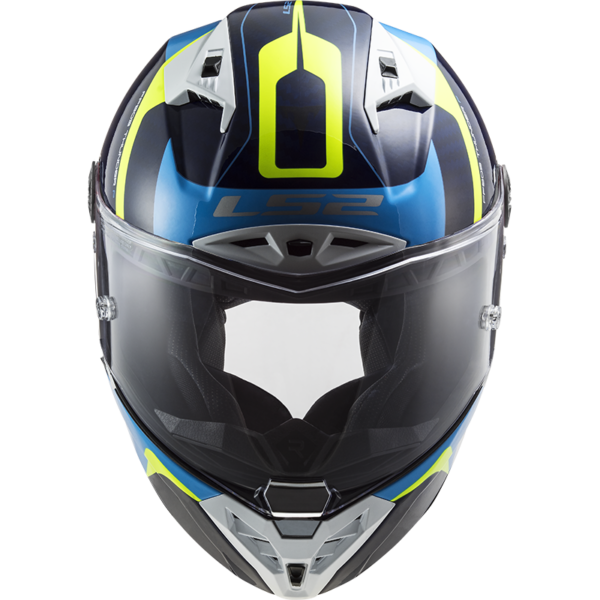 FF805 THUNDER C RACING GLOSS - Blue Hi Viz Yellow