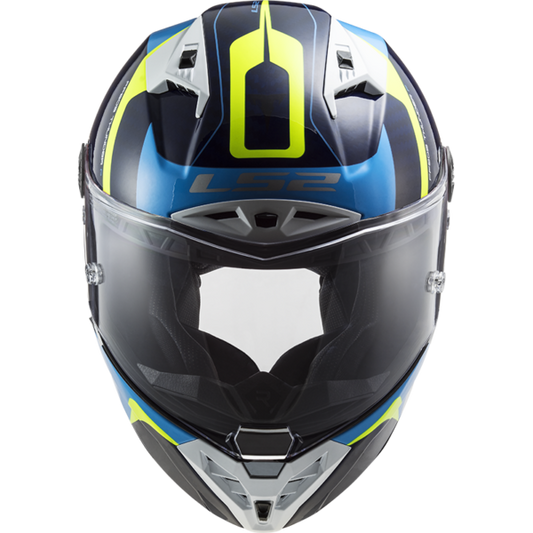 FF805 THUNDER C RACING GLOSS - Blue Hi Viz Yellow