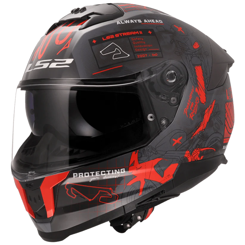 FF320 STREAM II GP MATT GREY RED