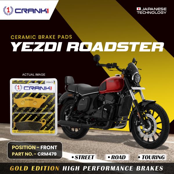 CRANK1 Brake Pad For Front Yezdi Roadster-CRM479 - Crank1