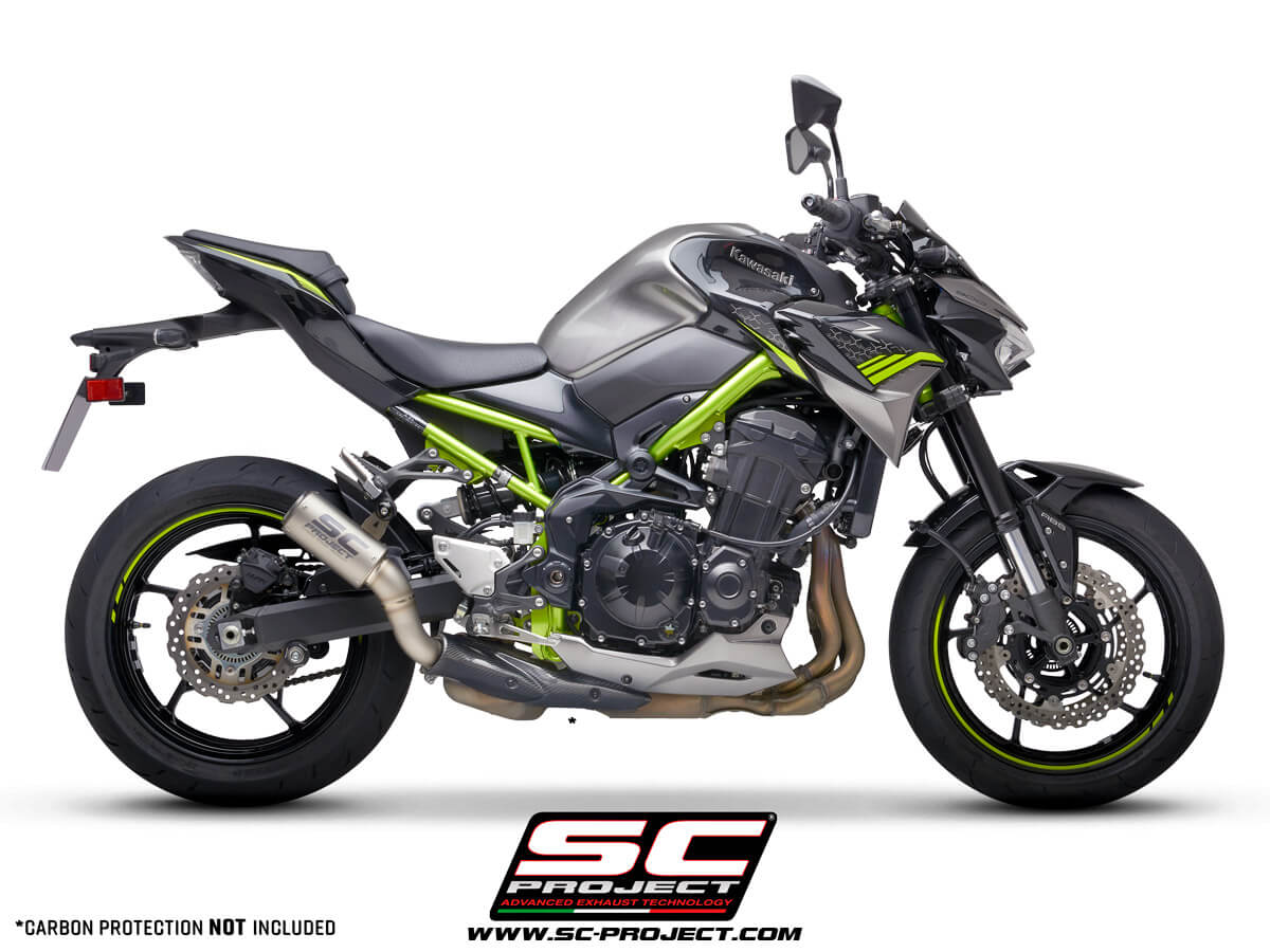 SC Project Exhaust CR-T Titanium (17-19) with stoneguard grid for Z900