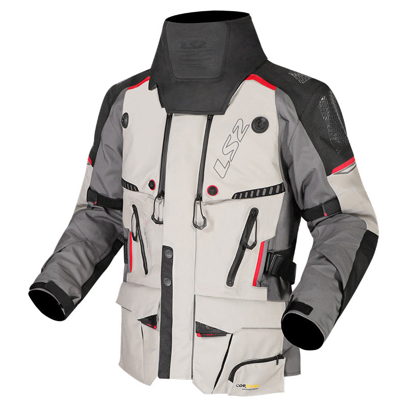 JACKET APOLLO MAN GREY BLACK RED
