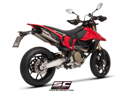 SC Project Exhaust S1-C Dual Undertail for DUCATI Hypermotard 698 (2024-2025)