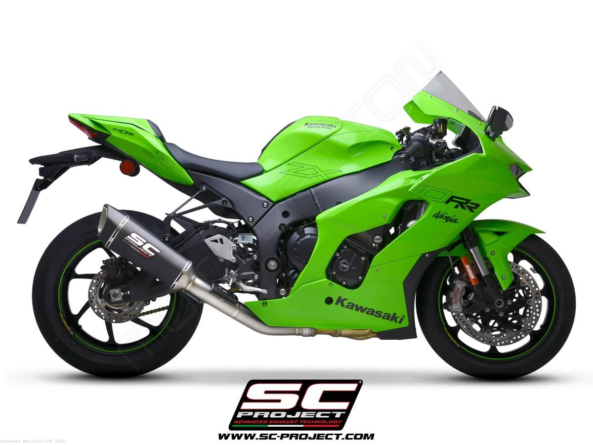 SC Project Exhaust SC1-R Carbon With DE-Cat Link Pipe for Kawasaki ZX-10R (2021-2024)