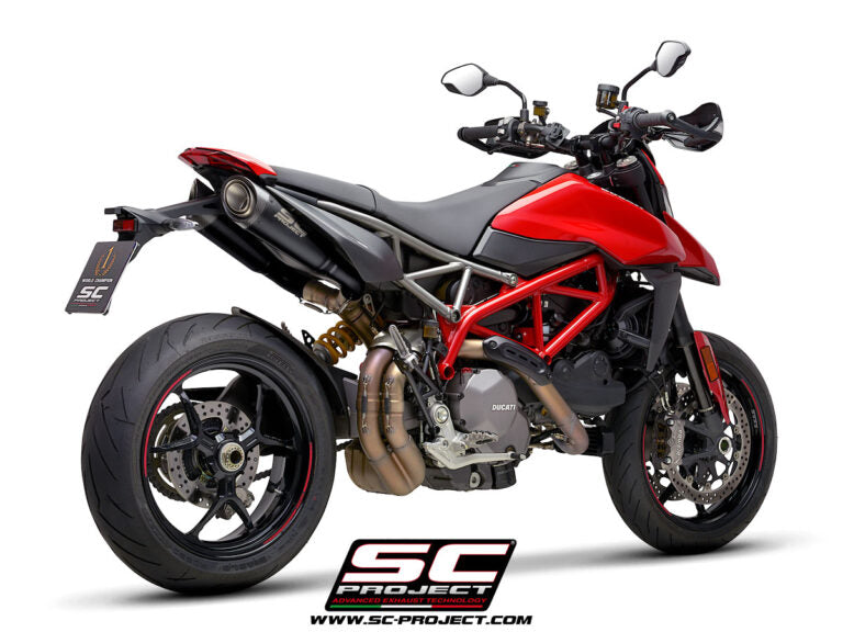 SC Project Exhaust s1 pair of titanium in matt black for Hypermotard 950 RVE-SP (2019-2021)