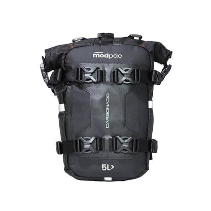 Carbonado Modpac 5L | 100% Waterproof Motorcycle Tailpack | Saddle Bag | Crash Guard Bag (Black) | Polyester
