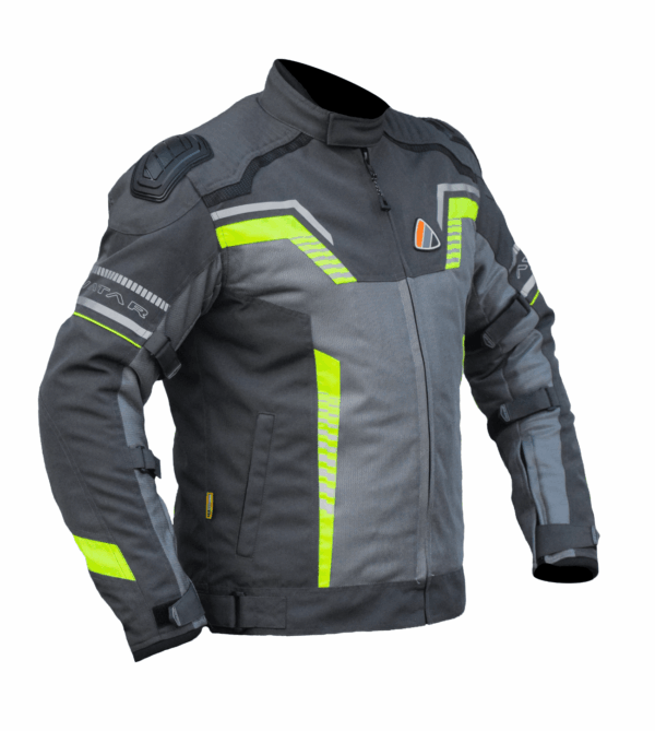 AVATAR V.2 – GREY HI-VIZ GREEN JACKET BISON PRO GEARS