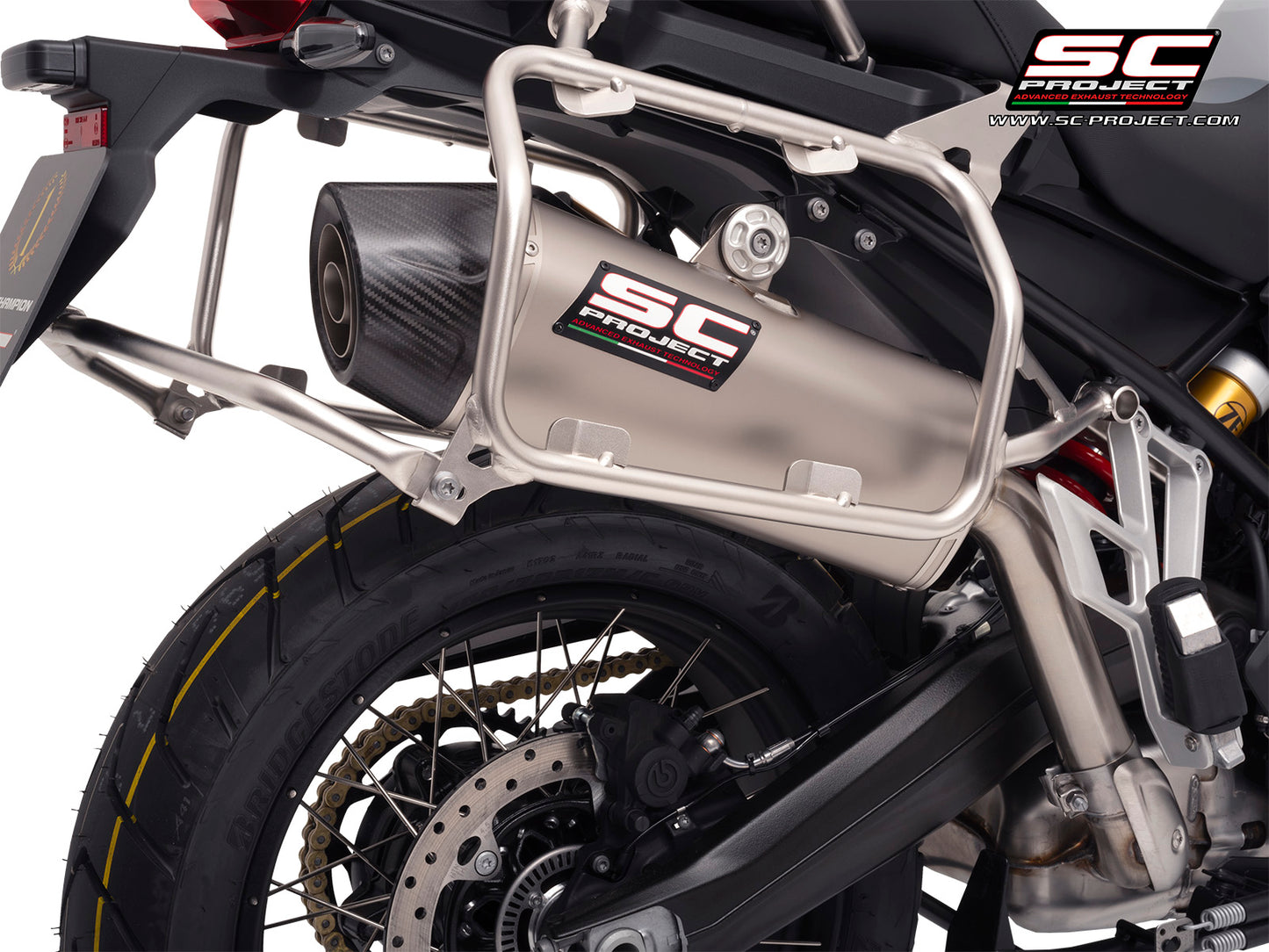 SC Project Exhaust X-Plorer GT titanium for BMW F 900 GSA (2024-2025)