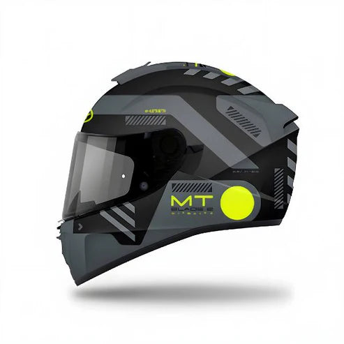 MT Helmets Blade 2 SV Vitality B3 FLuor Gloss Black Grey Neon - MT Helmet