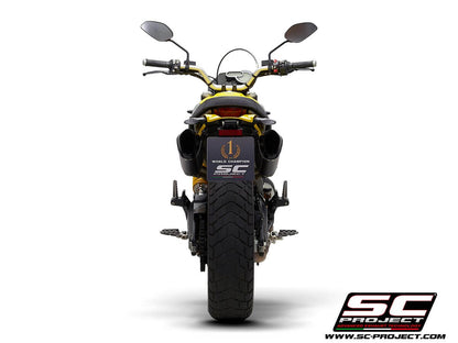 Sc Project Carbon Pair Of MTR Exhaust for Ducati Scrambler 1100 (18-19)