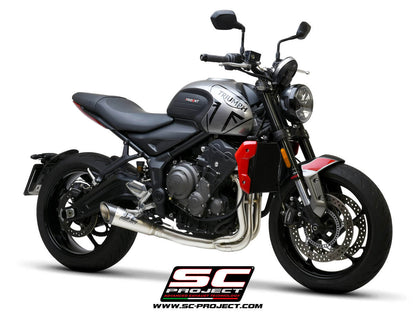 SC PROJECT S1 EXHAUST FULL SYSTEM 3-1 FOR TRIUMPH TRIDENT 660 (2021-2024)