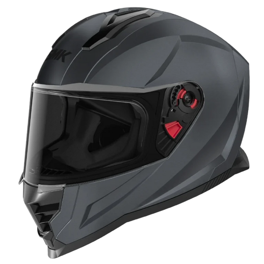 SMK NOVA SOLID GLDA 600 GREY GLOSSY FULL FACE HELMET