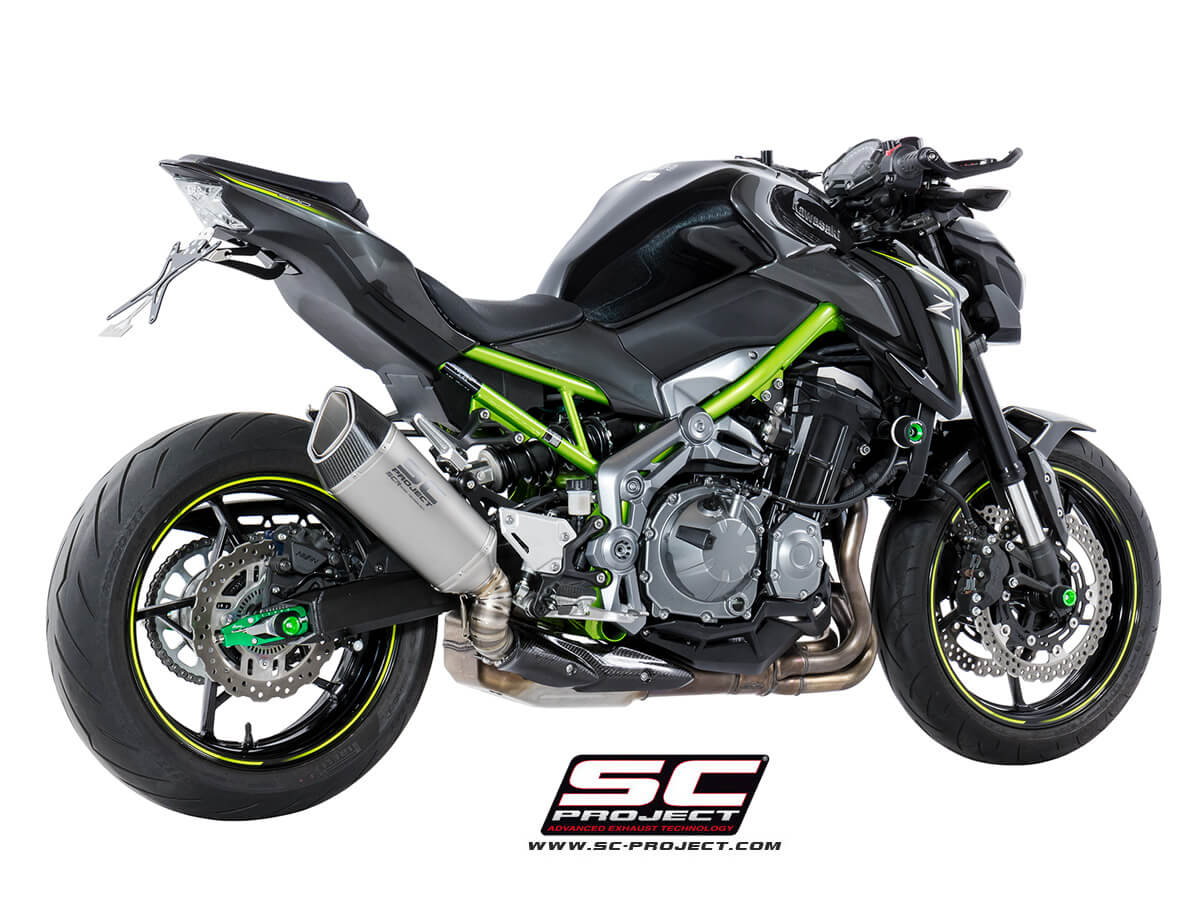 SC PROJECT Exhaust SC1-R Titanium Fibre (2017-2019) for Kawasaki Z900