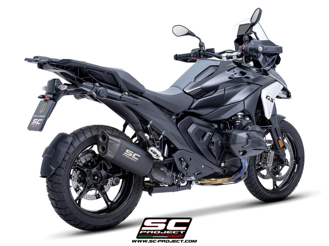 SC Project Exhaust Adventure R Titanium Matt Black for R 1300GS (2024-2025) COMPATIBLE WITH ORIGINAL SIDE CASES