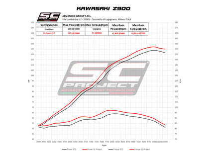 SC Project Exhaust CR-T carbon (2017-2019) with stoneguard grid for Kawasaki Z900