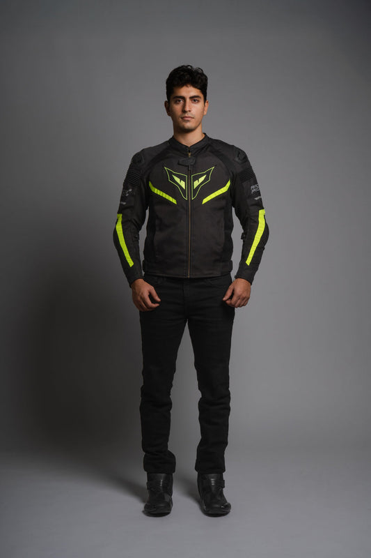 DSG Race Pro V3 Riding Jacket - Black Neon
