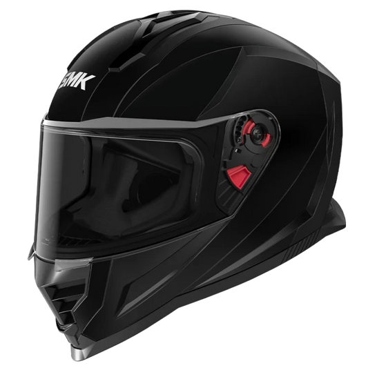 SMK NOVA SOLID GL200 BLACK GLOSSY FULL FACE HELMET