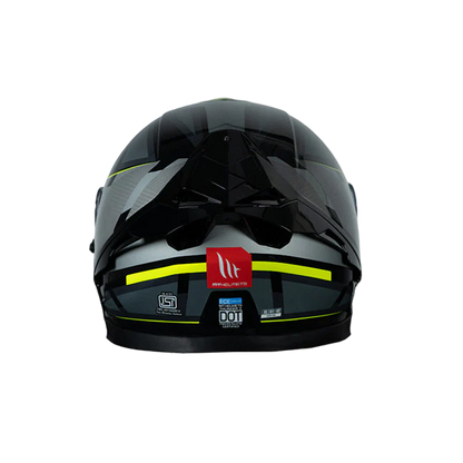 MT Thunder 3 SV Spoiler Nova B62 Gloss Black Grey Neon Yellow Helmet