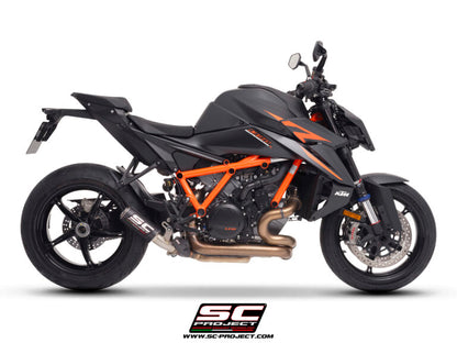 SC Project Exhaust CR-T Carbon exhaust with stoneguard grid for 1390 SUPER DUKE R (2024-2025)