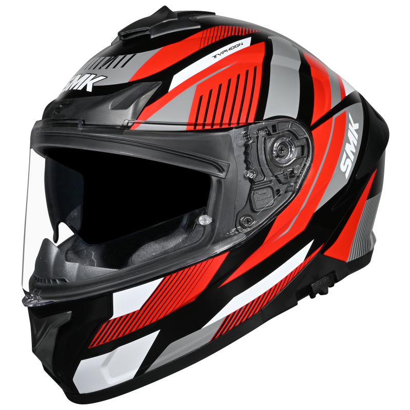 SMK TYPHOON SPARKO Gloss Black Red Grey (GL236)