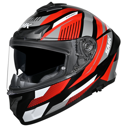 SMK TYPHOON SPARKO Gloss Black Red Grey (GL236)