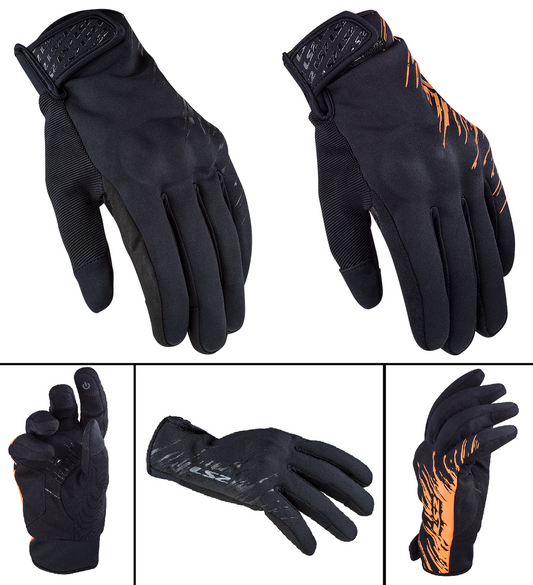 LS2 Jet Man Gloves (Orange)