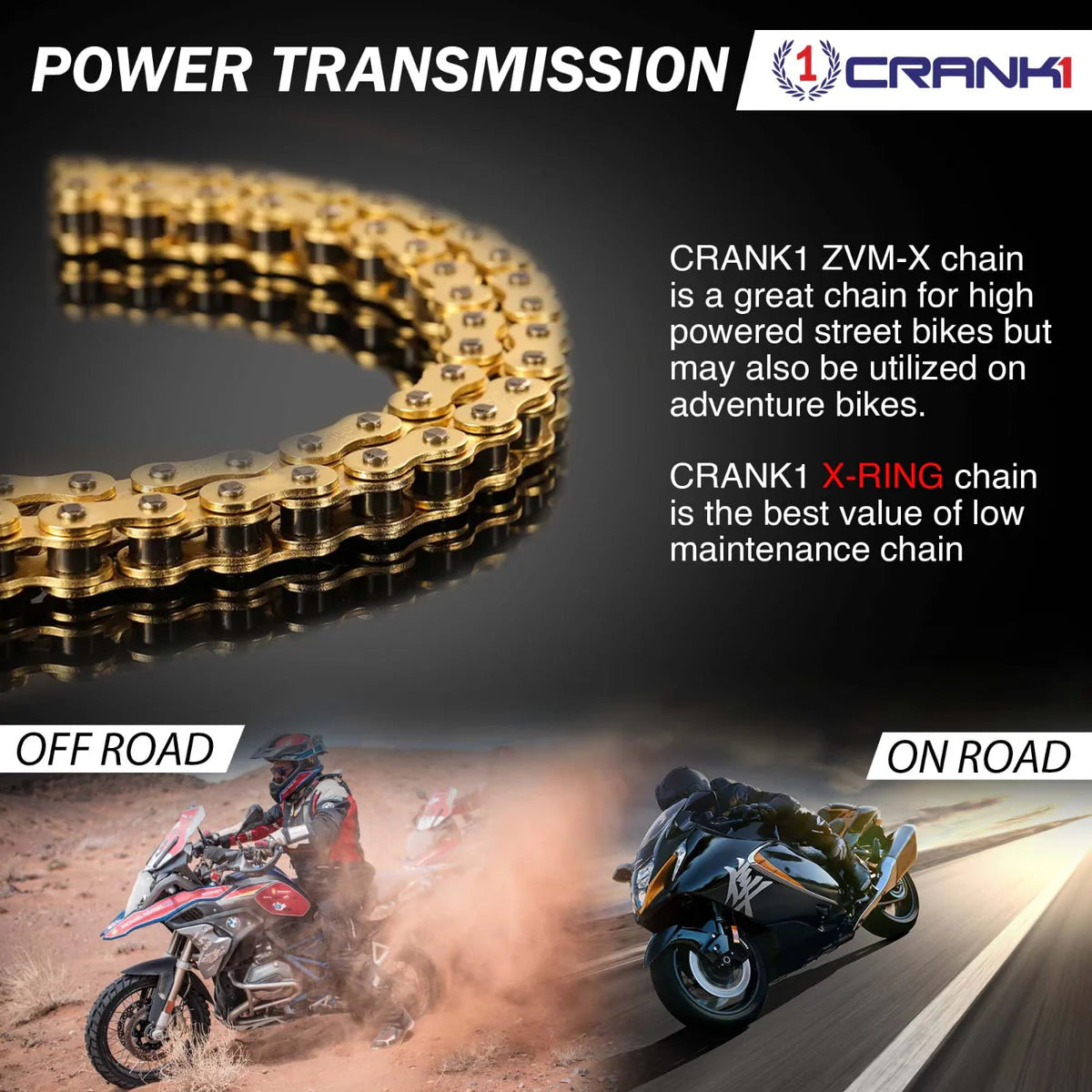 Chain For Ducati Scrambler Classic 800 (2015-2018) - 520 Pitch x 106 Links Gold (ZVMX)