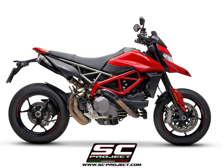 SC Project Exhaust s1 pair of titanium in matt black for Hypermotard 950 RVE-SP (2019-2021)