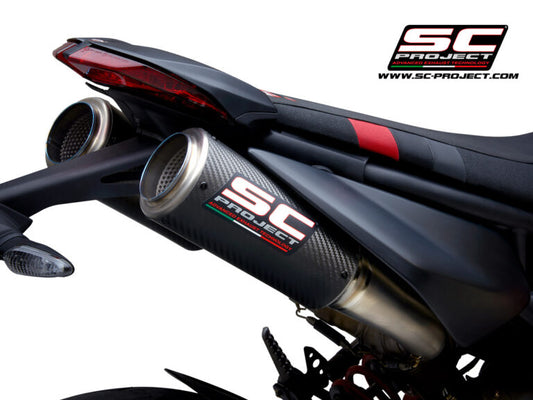 SC Project CR-T M2 Carbon Exhaust for Ducati Hypermotard 950 RVE-SP (2019-2021)