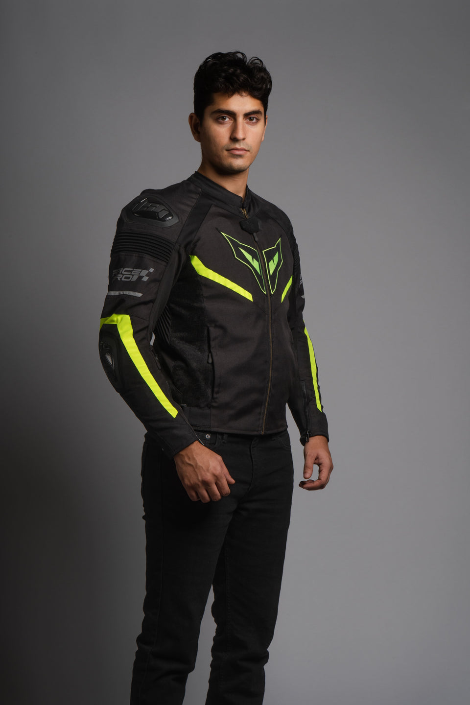 DSG Race Pro V3 Riding Jacket - Black Neon