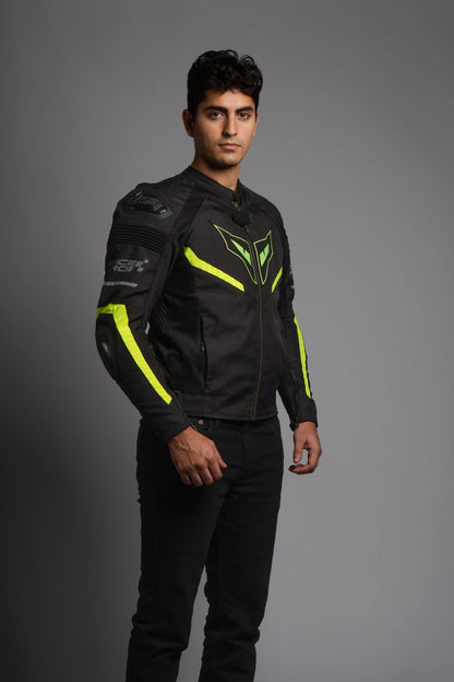 DSG Race Pro V3 Riding Jacket - Black Neon