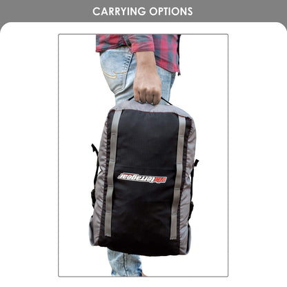 ViaTerra Polyester Pod 12L - Ultimate Waterproof Motorcycle Tail Bag, Perfect Motorcycle Gear for Men, Storage Solution for Saddlebags, Luggage & Accessories.(Grey)
