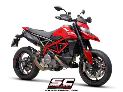 SC Project Exhaust Pair S1 Titanium Matt Black for Hypermotard 950-RVE-SP (2021-2025)
