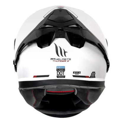 MT Thunder 3 SV Pro Solid A1 Matt White Helmet