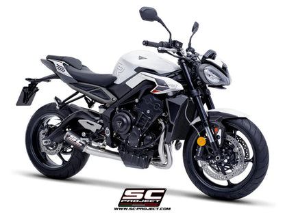 SC Project CR-T Carbon Full Exhaust System 3-1 for Triumph Street Triple 765 RS (2023-24)