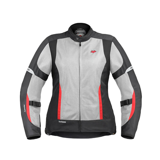 Ellis Women's Riding Jacket - Black, White & Red