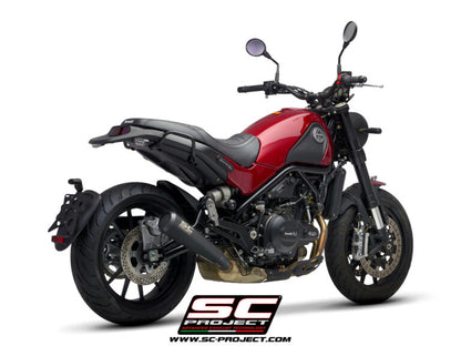 Sc Project 70s Stainless Steel Matt Black Exhaust for Benelli Leoncino 500 (2017-2020)