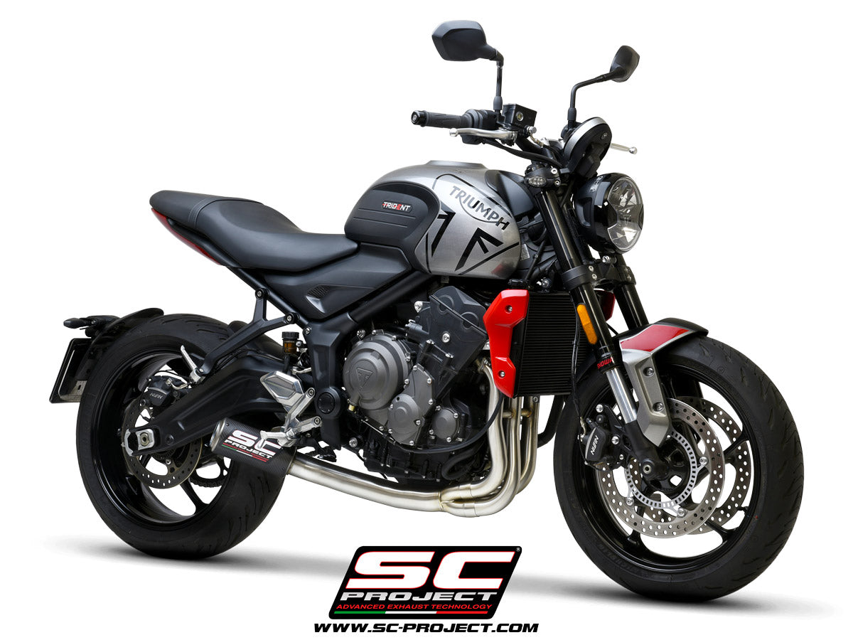 SC PROJECT CR-T Full System Exhaust for Triumph Trident 660 (21-24)